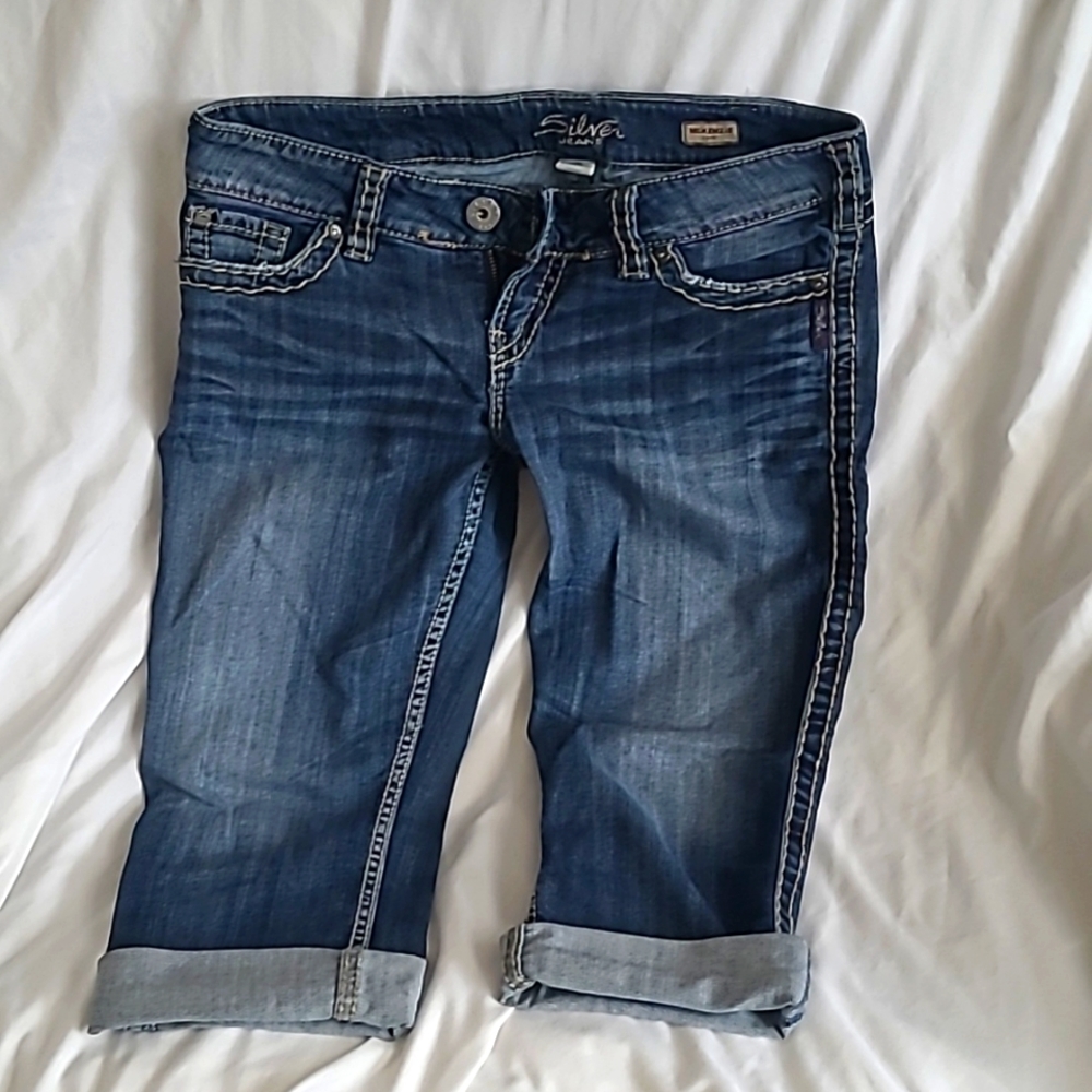 SLIVER JEANS Capri pants
